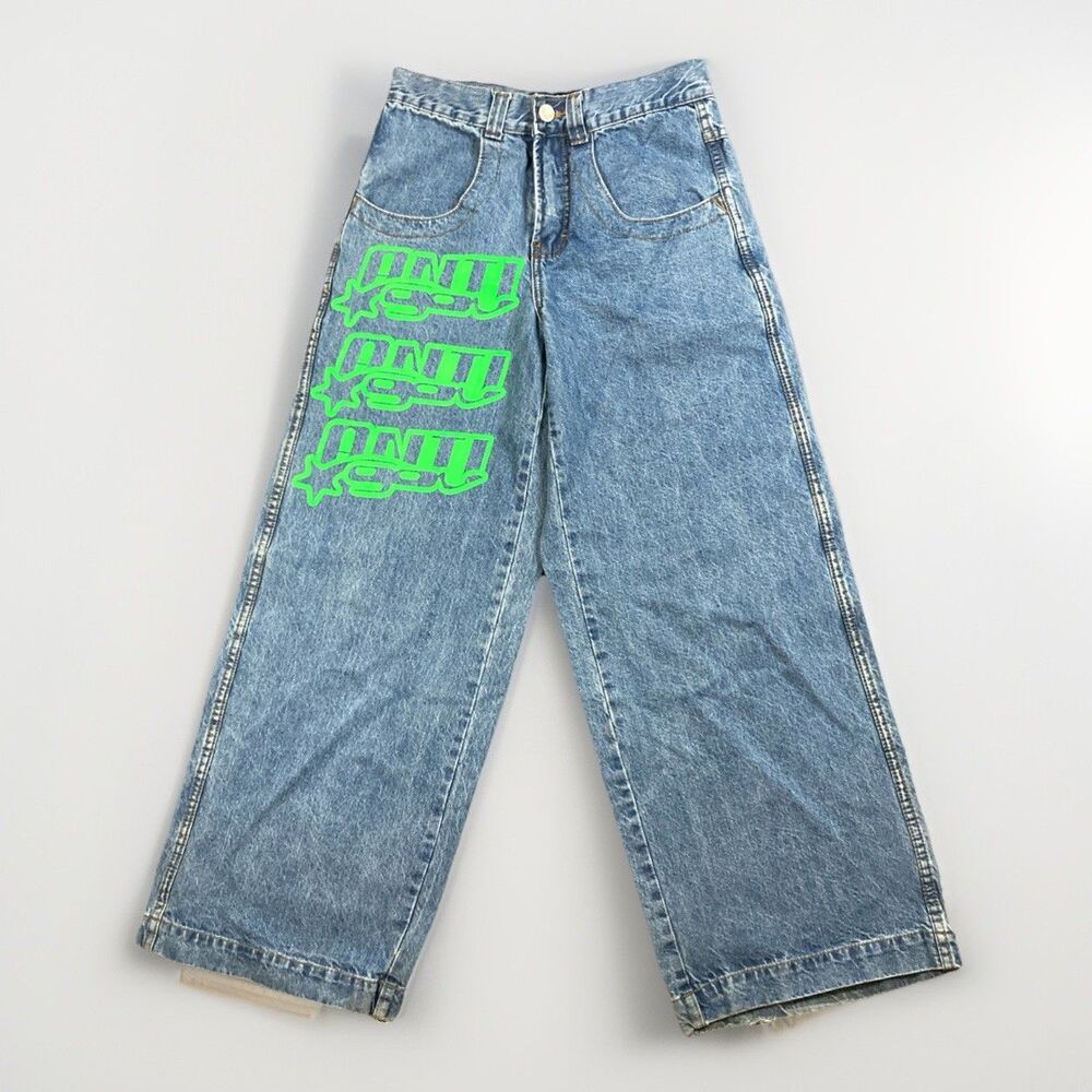JNCO 85 x AntiGov Rare Y2k Grunge Baggy Skater Denim Jeans Pants Men's sz 30